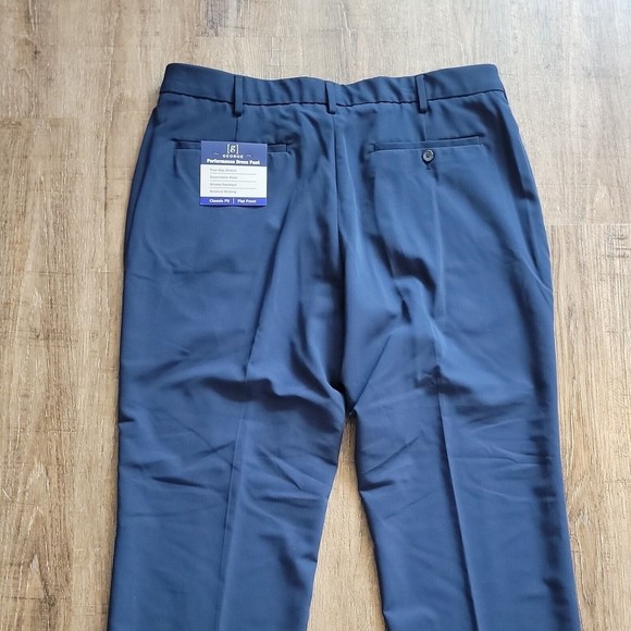 New George Four-Way Stretch Expandable Waist Dress Pants 38W 32L - Picture 6 of 7